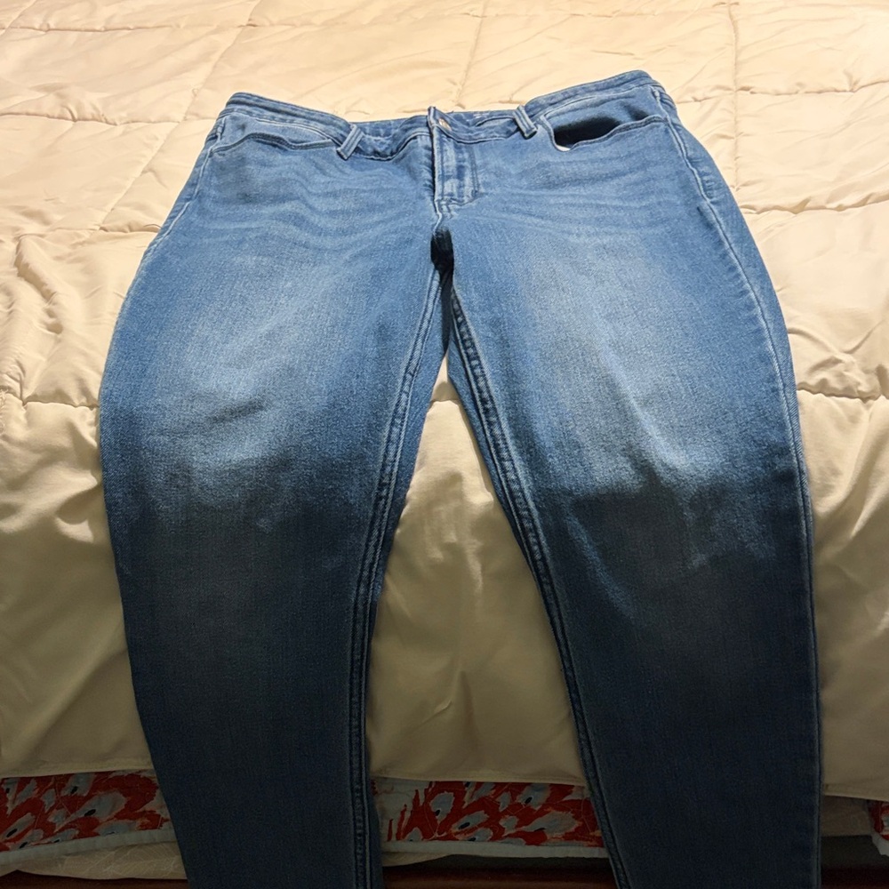 Old Navy Women's High-Rise Super-Skinny Jeans - Blue Wash